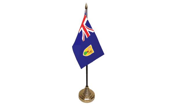 Turks and Caicos Islands Table Flags